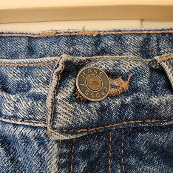 Vintage Cross J Jeans with brown pleather detailing - Picture 4 of 8